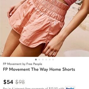 FP movement the way shorts Way Home Shorts - Pink